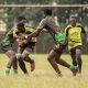 Kabras RFC's Kevin Wekesa in action against Nakuru. Photo Courtesy/Cmony Images.