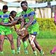 KCB'S LEVY AMUNGA KICKS FOR TOUCH IN A PAST ACTION. PHOTO COURTESY/DENIS ACRE-HALF