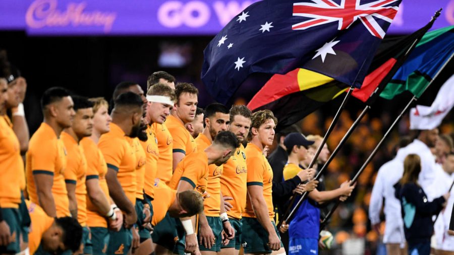 Australia line-up in a past clash. Photo Courtesy/National World News