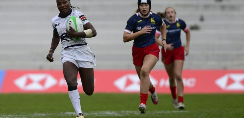 Kenya Lionesess in a past action. Photo Courtesy/ Spain Rugby