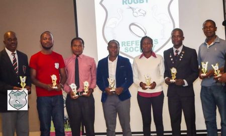 Rift Valley Region Referee's award winners. Photo Courtesy/RVRS