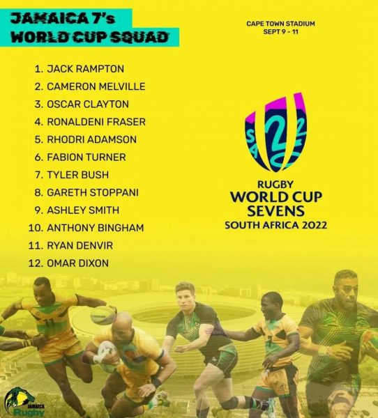 Jamaica Squad for Rugby World Cup. Photo Courtesy/Jamaica