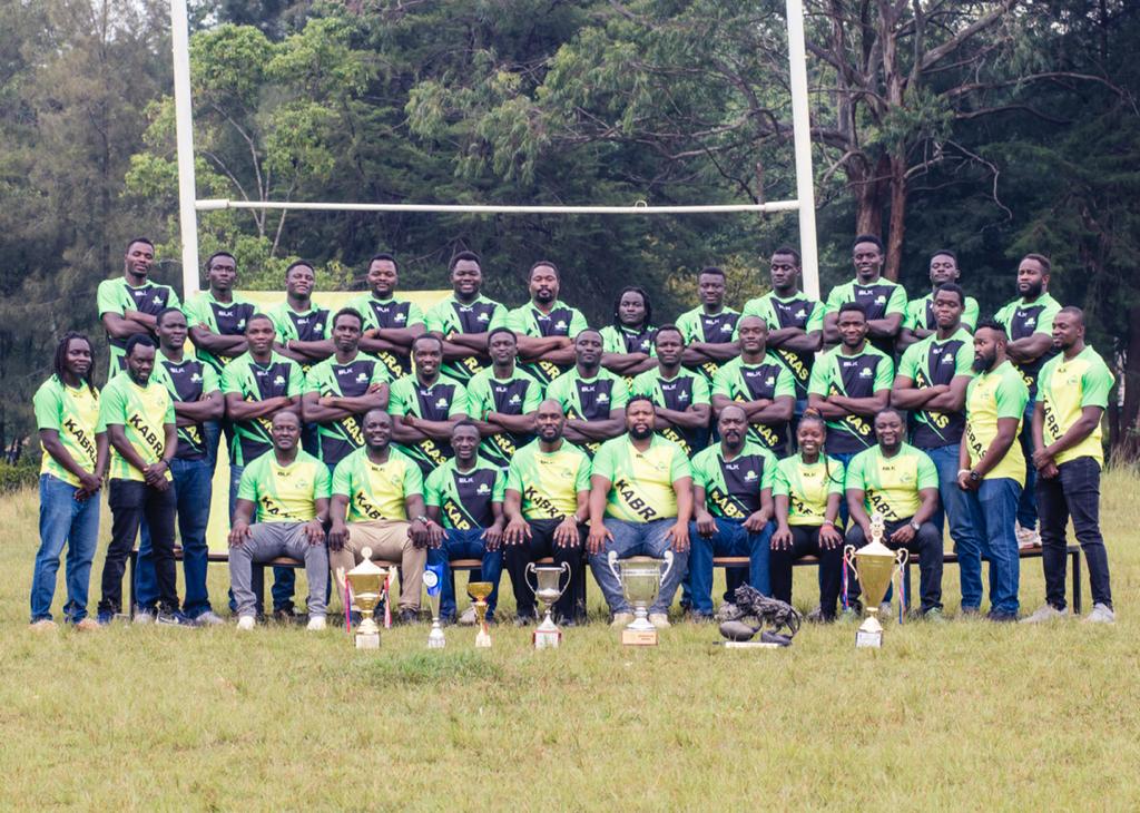 Kabras RFC players during the Kit launch/ Photo Courtesy/ Kabras