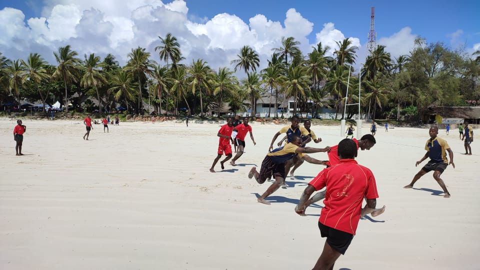 Action at the Diani Beach Junior 7s. Photo Courtesy/Scrummage.