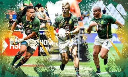 Selvyn Davids, JC Pretorius and Zain Davids. Photo Courtesy/SA Rugby