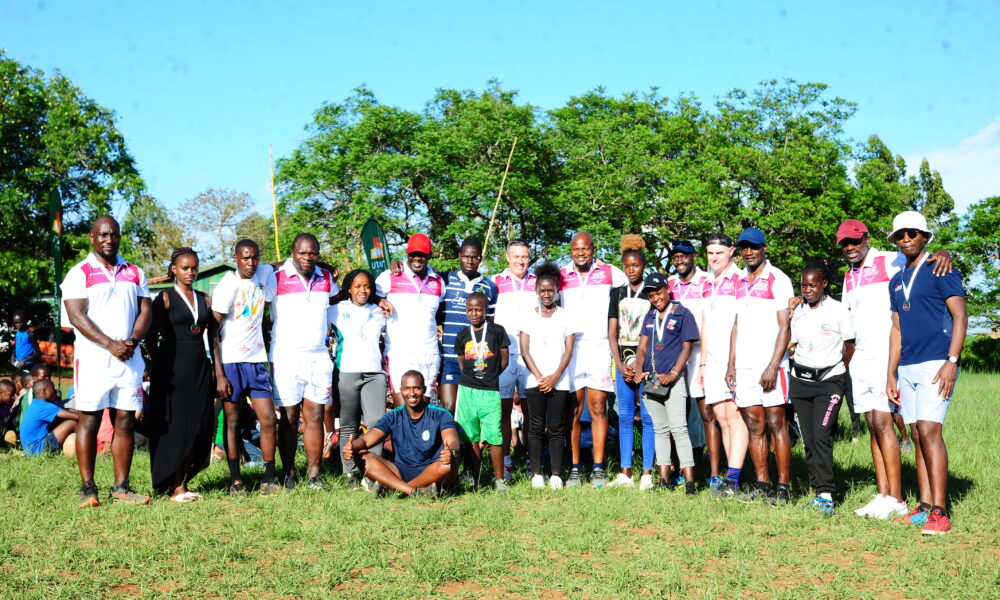 The Rugby Legends met the age grade coaches. Photo Courtesy/ Alex Njue