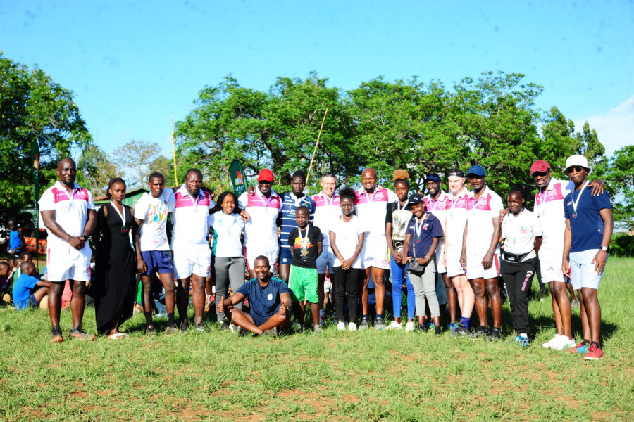 The Rugby Legends met the age grade coaches. Photo Courtesy/ Alex Njue