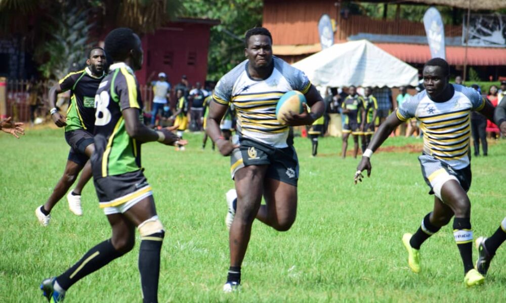 Eliphaz Emong in action for Jinja Hippos. Photo Courtesy/Uganda Rugby