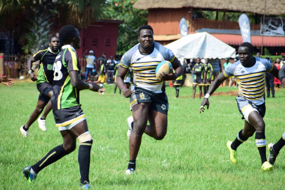 Eliphaz Emong in action for Jinja Hippos. Photo Courtesy/Uganda Rugby