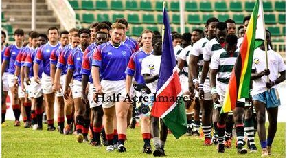 Namibia and Zimbabwe in the 2022 Barthes Cup. Photo Courtesy/Denis Acre-half