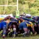Kabras in a scrum contest against Homeboyz. Photo Courtesy/ Joseph Likuyani for Kabras
