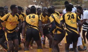 Egerton Wasps celebrate in a past event. Photo Courtesy/Egerton Wasps.