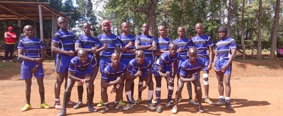 St Anthony Boys pose for a photo ahead of a match. Photo Courtesy/Tabby Nashipae