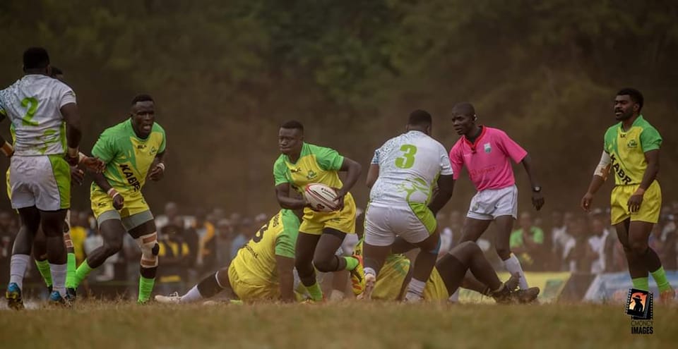 Kabras RFC Dan Angwech in action. Photo Courtesy/CMony Images.