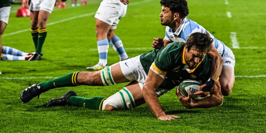 Action between South Africa's Springboks and Argentina. Photo/ Springboks.