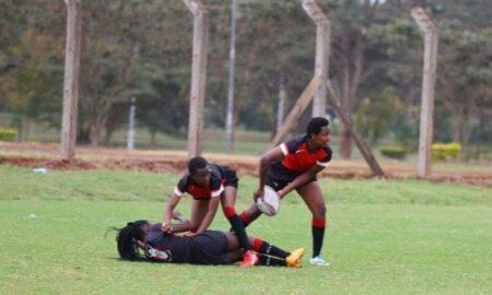 Kenya U18 7s in a past training session. Photo/ NOCK