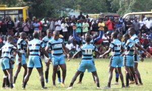 Koyonzo perform Haka after winning KSSSA 7s. Photo/Koyonzo High