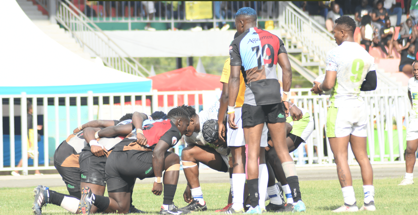 Kenya Harlequin vs KCB in a scrum-contest. photo/Scrummage