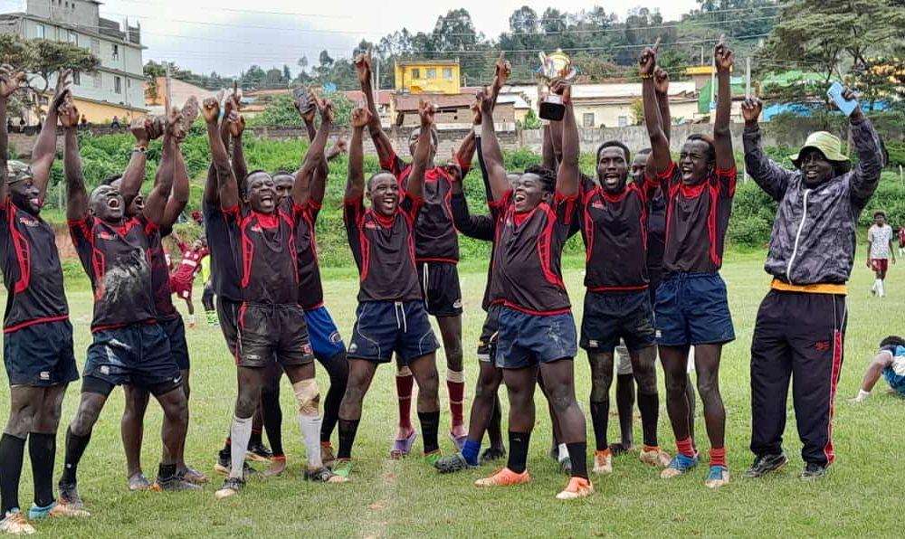 Kisii University players celebrate. Photo/Kisii University