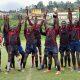 Kisii University players celebrate. Photo/Kisii University