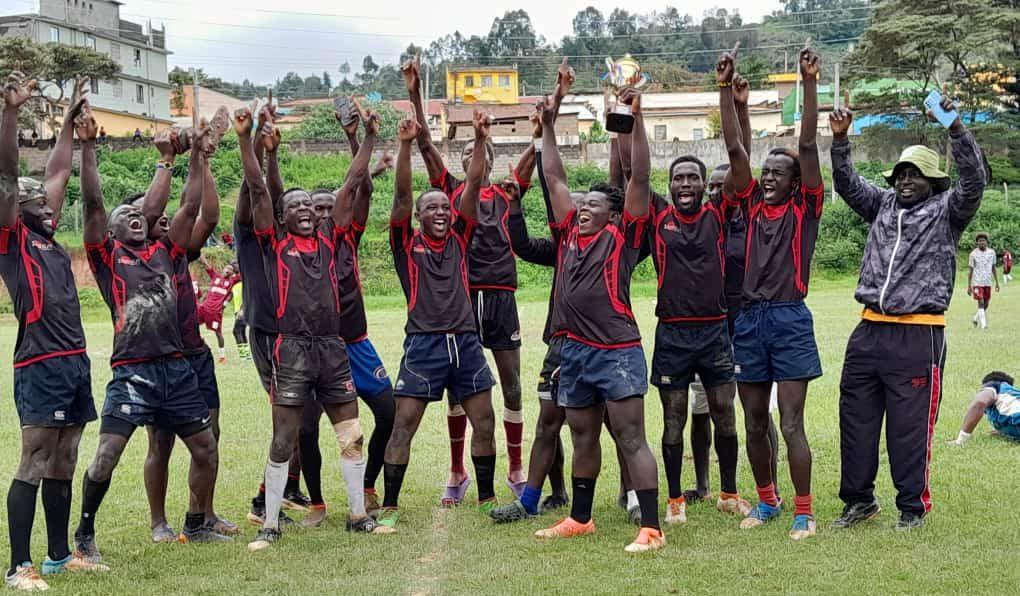 Kisii University players celebrate. Photo/Kisii University
