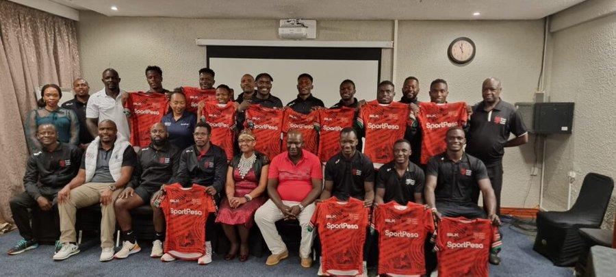 Kenya 7s players. Photo/KRU