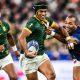 Kurt Lee Arendse in action for Springboks against France. Photo/SA Rugby