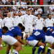 England line up for a match against Samoa. Photo/England Rugby