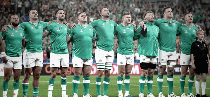 Ireland line-up. Photo/Irish Rugby