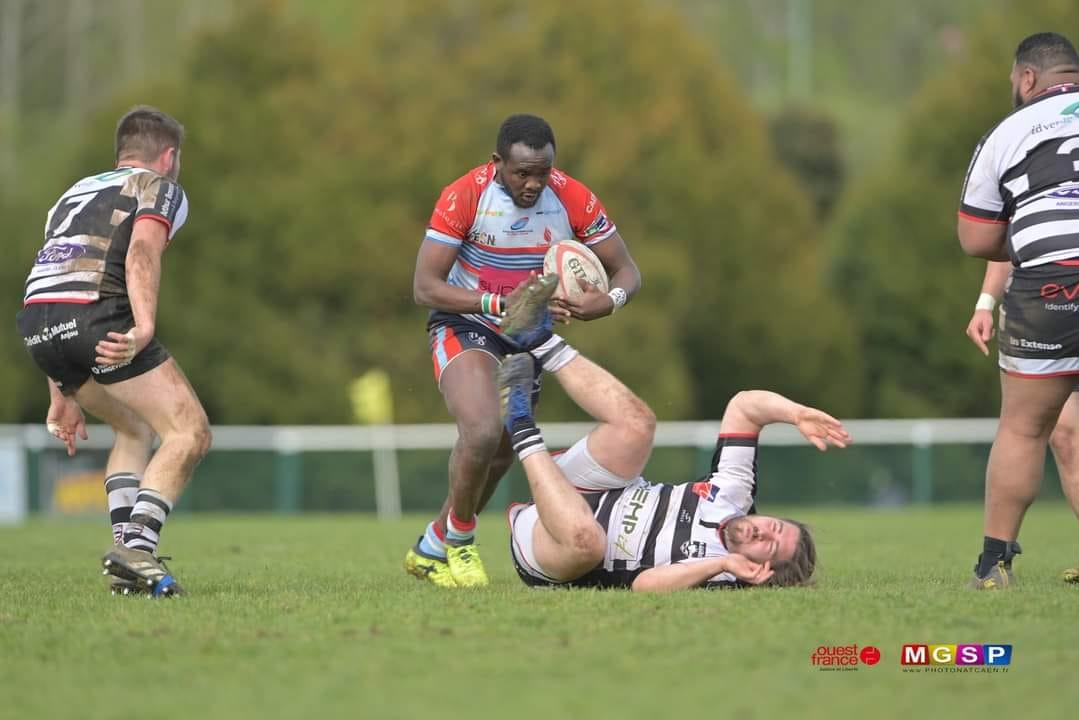 Bethuel Anami in action for Stade Caennaise RC. PHOTO/MRSP