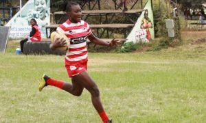 Kenya Lionesses speedster Sharon Auma in action for Impala. Photo/Sharon AUma