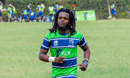 Marlin Mukolwe in a past Kenya Cup match. PHOTO/KCB Rugby
