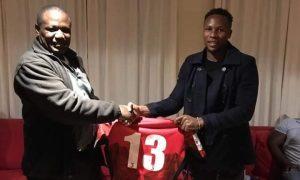 Eliud Mulakoli receives Kenya Simbas jersey. PHOTO/KRU