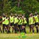 Kabras RFC players warm up ahead of Kenya Cup. PHOTO/Adolwa Miliza