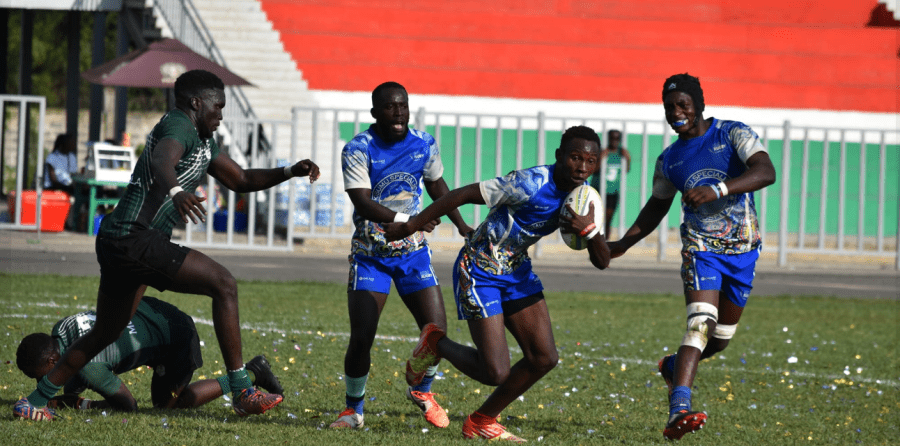 Kisumu RFC in action against Nakuru RFC. PHOTO/Kisumu RFC/Facebook.