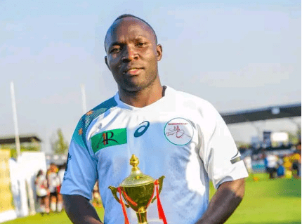 David Mayabi posses with a trophy. PHOTO/David Mayabi.