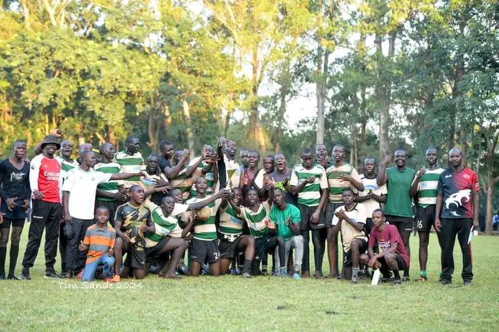 Kakamega School rugby celebrate. PHOTO/Amos Wamanga