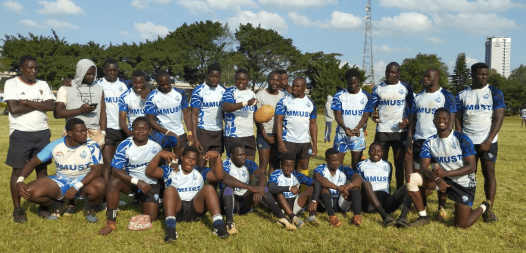 MMUST Rugby players in a past event. PHOTO/MMUST Rugby.