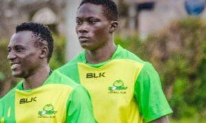 Kabras Rfc players Brian Tanga and James Olela in past Kabras match. PHOTO/James Olela/Instagram