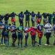 KCB Rugby and Strathmore Leos huddle together after a past Kenya Cup match. PHOTO/KCB Rugby.