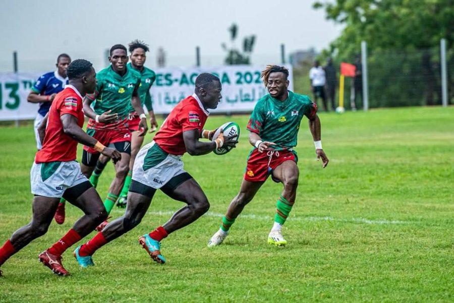 Dennis Abukuse in action for Kenya Morans. PHOTO/Rugby Afrique