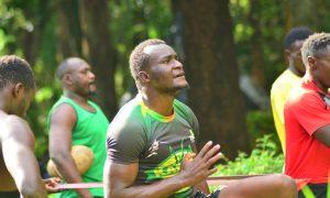 Kabras RFC lock David Bunduki in a past training session. PHOTO/Scrummage
