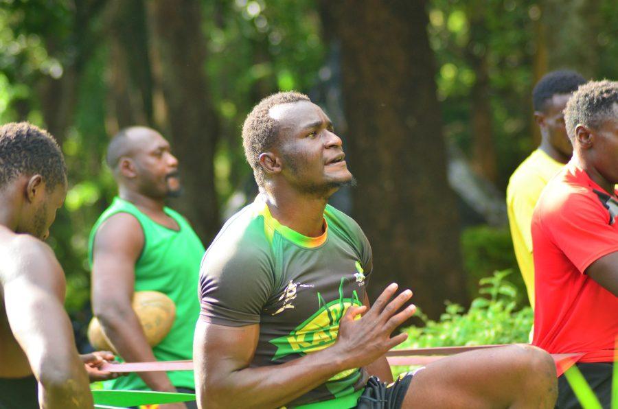 Kabras RFC lock David Bunduki in a past training session. PHOTO/Scrummage