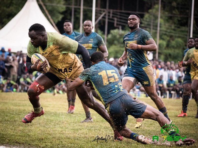 Kabras RFC's George Nyambua in action against KCB Rugby. PHOTO/Adolwa Miliza for Kabras