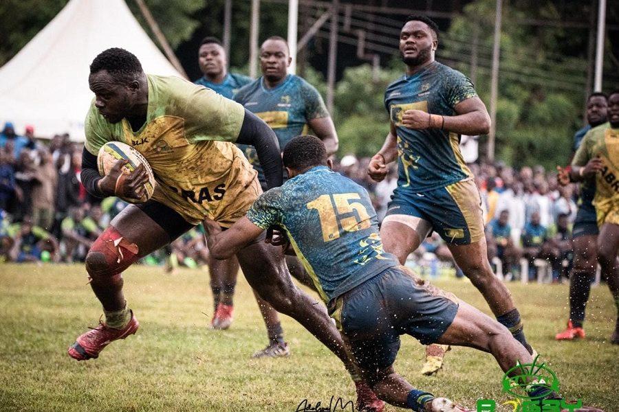 Kabras RFC's George Nyambua in action against KCB Rugby. PHOTO/Adolwa Miliza for Kabras