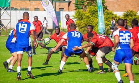 Action between Kenya U20 and Namibia. PHOTO/Grindstone