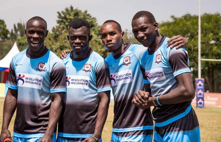Ervin Kanyanya and teammates at Kisii. PHOTO/Kisii RFC