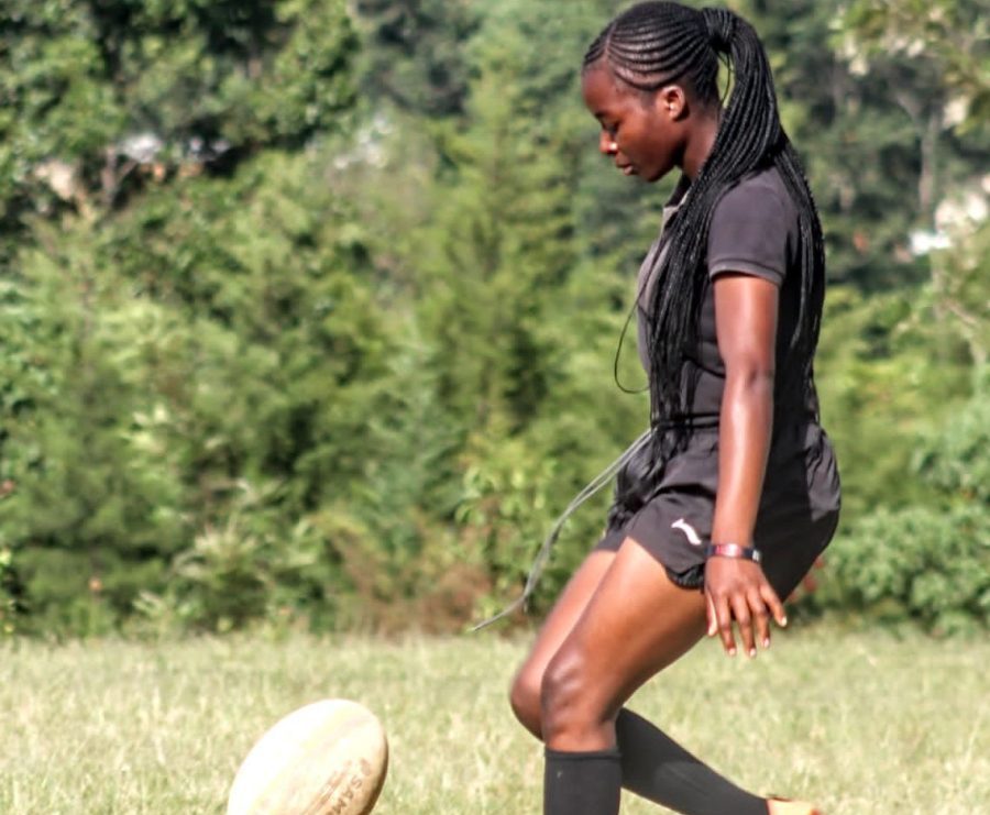 Beatrice Osimbo in training at Shamberere. PHOTO/Beatrice Osimbo