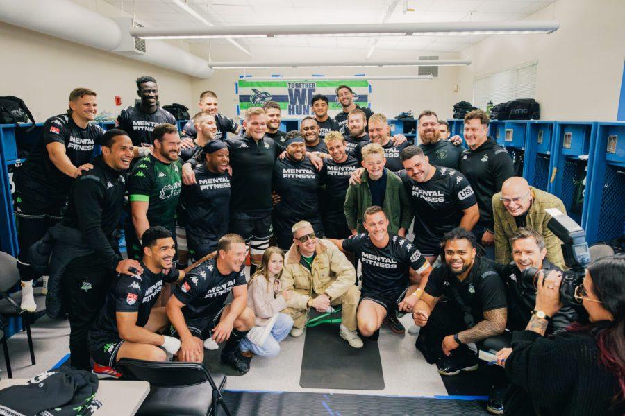 Monate Akuei and teammates at Seattle Seawolves. PHOTO/Seattle Seawolves