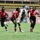 Kenya Lionesses Judith Okumu prepares to past against Samoa. PHOTO/Rugby Afrique/Facebook